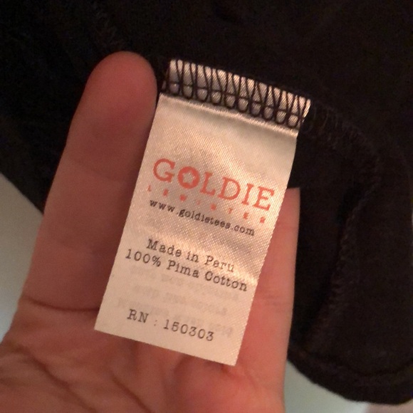 Goldie Metallic Placket Long Sleeve Henley Tee - Picture 7 of 8